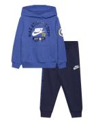 T8-French Terry Pant Set Nike Navy