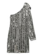 Vmefa Shoulder Short Dress Jrs Ga Vero Moda Silver