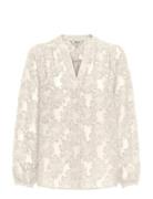 Onlkorsa Ls Jaquard Shirt Wvn ONLY Cream