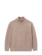 Perkins-Neck Sweater Mango Beige