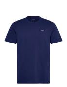 Icon Crew Knit T Shirt Hollister Navy