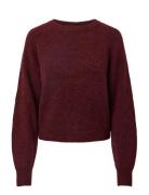 Yasjohi Ls Wool Blend Pullover S. Noos YAS Burgundy