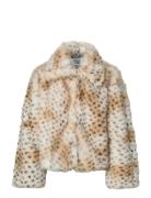 Pcplush Short Fluffy Jacket Pieces Beige