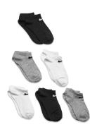 6N-6Pk No Show Sock Nike Grey