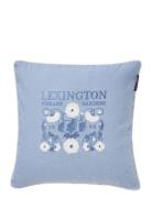 Vibrant Gardens Linen/Cotton Pillow Cover Lexington Home Blue