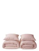 2 X Bedlinen Set - Extra Length The Organic Company Pink