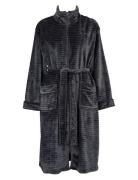 Fine Fleece Robe W Zipper Missya Grey