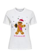 Onlxmas Life Yrsa Christmas S/S Top Jrs ONLY White