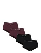 Pclogo Lady 4 Pack Solid Noos Bc Pieces Black