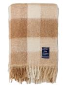 Checked Mohair Mix Throw Lexington Home Beige