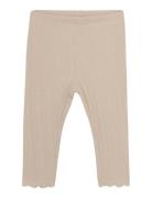 Leggings Pointelle En Fant Beige