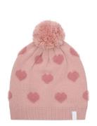 Soft Teddy Pile Knit W. Hearts Minymo Pink