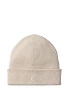 Ck Fine Rib Beanie Calvin Klein Cream