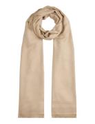 Th Monogram Scarf Tommy Hilfiger Beige