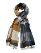 Monica Checked Scarf Newhouse Brown