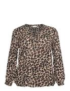 Kcmirta Tilly Blouse Kaffe Curve Brown