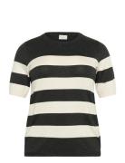 Kclizzy Striped Pullover Kaffe Curve Black