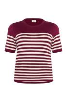 Kclizzy Striped Pullover Kaffe Curve Burgundy