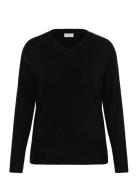 Kcniela V-Neck Pullover Kaffe Curve Black