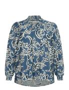 Kcmahlia Blouse Kaffe Curve Blue