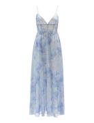 Elias Printed Maxi Dress Bardot Blue