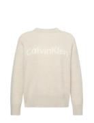 Alpaca Logo Sweater Calvin Klein Beige