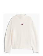 Tjw Mockneck Badge Sweater Tommy Jeans White