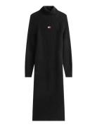 Tjw Mockneck Badge Sweater Dress Tommy Jeans Black