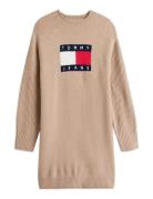 Tjw Flag Sweater Dress Ext Tommy Jeans Beige