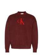 Ls Cttn Cashmere 3D Logo Crwnk S Calvin Klein Jeans Red