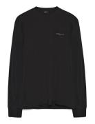 Tjm Slim Chest Linear Ls Tee Ext Tommy Jeans Black
