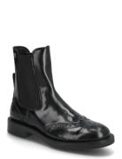 Brogue Leather Chelsea Boot Tommy Hilfiger Black