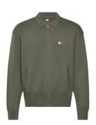 Tjm Rlx Tnl Badge Fz Sweat Tommy Jeans Khaki