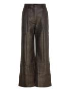 Marlowe Vegan Leather Pant Bardot Brown