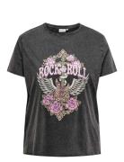 Carlucy Life Reg S/S Top Jrs Noos ONLY Carmakoma Grey