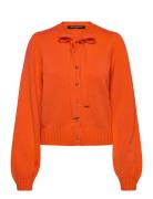 Varli Ls Tie Nk Cardigan French Connection Orange
