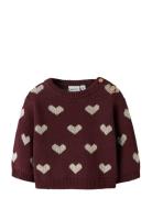 Nbfoana Ls Knit Name It Burgundy