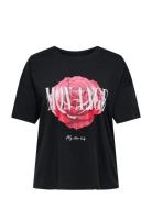 Carrose Life Ss O-Neck Loose Tee Jrs ONLY Carmakoma Black