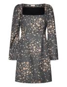 Tailored Satin Mini Dress By Ti Mo Grey