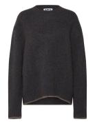 Box Sweater Blue Brown Melange Yak-44 Hope Brown