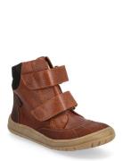 Boots - Flat - With Velcro ANGULUS Brown