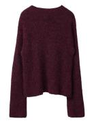 Alpaca Blend Mock Neck Sweater Lexington Clothing Burgundy