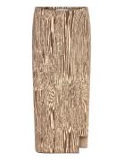 Lois Jacquard Knitted Wrap Midi Skirt Malina Beige