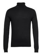 Ecovero L/S Roll Neck Knit Lindbergh Black