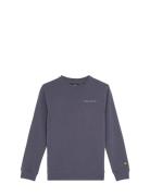 Script Crew Neck Sweatshirt Lyle & Scott Blue