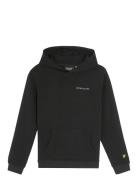Script Embroidered Hoodie Lyle & Scott Black