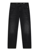 Anbass Trousers Slim Hyperflex Dust Replay Black