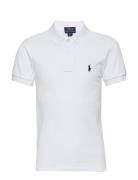 Slim Fit Cotton Mesh Polo Shirt Ralph Lauren Kids White