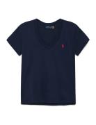 Cotton Jersey V-Neck Tee Polo Ralph Lauren Navy