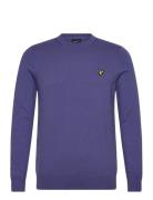 Cotton Merino Crew Neck Jumper Lyle & Scott Purple